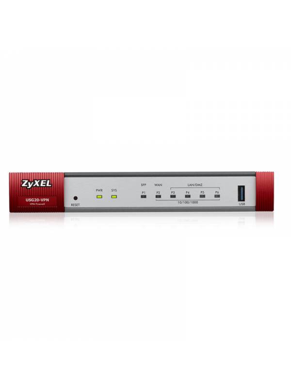 FIREWALL ZYXEL USG 20-VPN SOLO  DISPOSITIVO PN: USG20-VPN-EU0101 EAN: 4718937590865