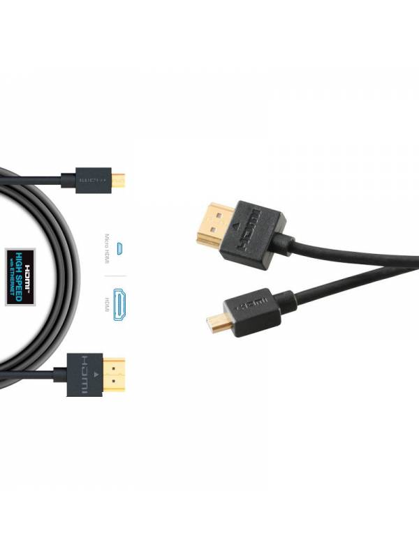 CABLE HDMI A MICRO HDMI 1.5M   GOLD M/M 1.4 PN: HDMI A HDMI 1.5 EAN: 1000000002309