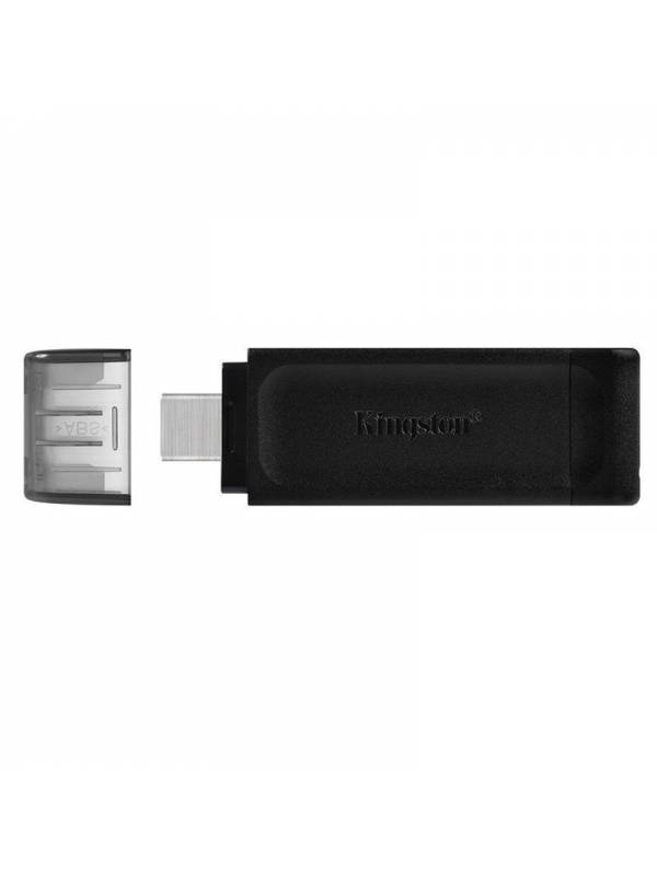 MEMORIA USB 3.2 128GB KINGSTON ON DATA TRAVELER NEGRO PN: DT70/128GB EAN: 740617305371