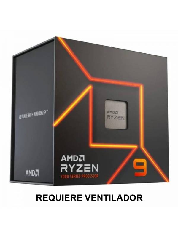 CPU AMD S-AM5 RYZEN 9 7900X    4.7 GHZ BOX SIN VENTILADOR PN: 100-100000589WOF EAN: 730143314558