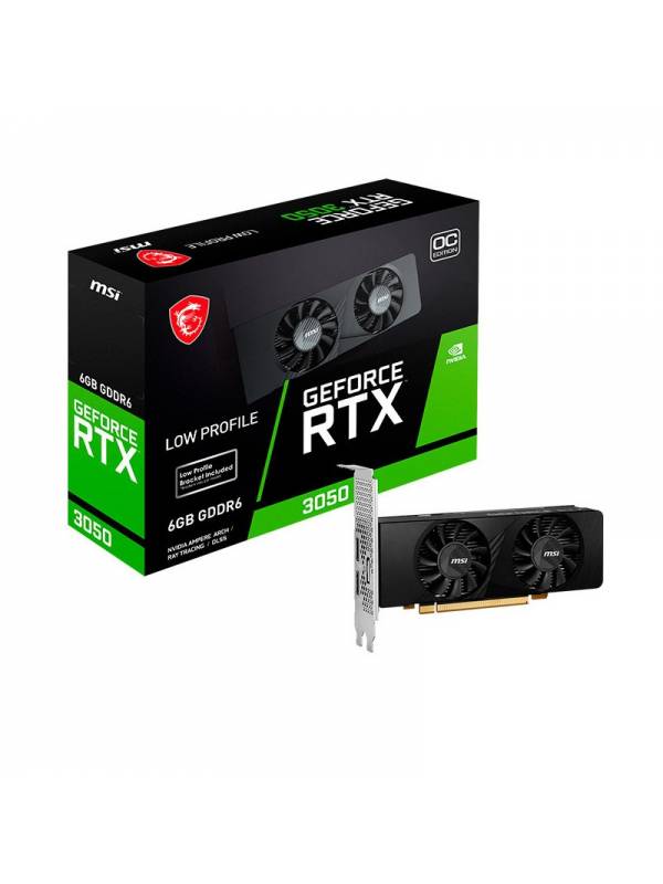 VGA RTX3050    6GB GDDR6  MSI  OC EDITION LOW PROFILE PN: 912-V812-025 EAN: 4711377176828