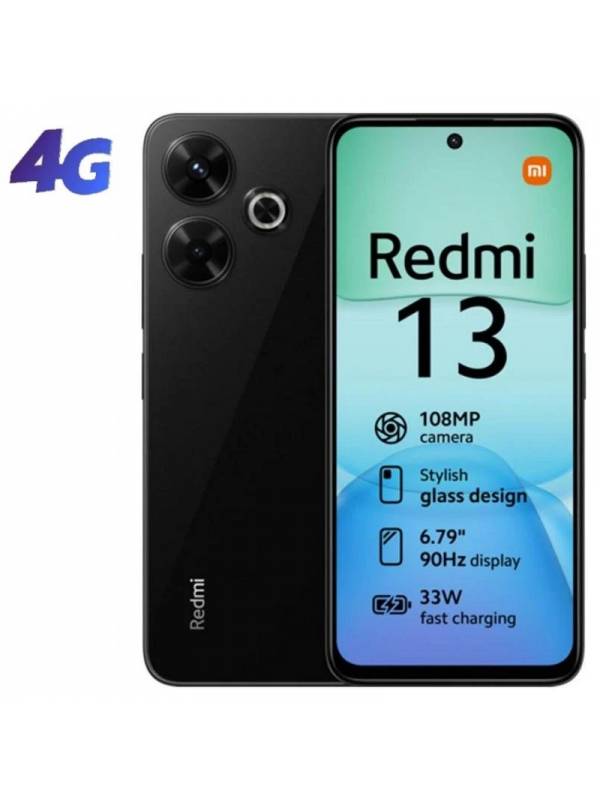 SMARTPHONE 6.8 XIAOMI REDMI   13 8GB 256GB NEGRO PN: MZB0GZBEU EAN: 6941812776865