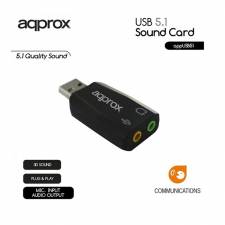 TARJ. SONIDO USB APPROX 5.1 PN: APPUSB51 EAN: 8435099515579